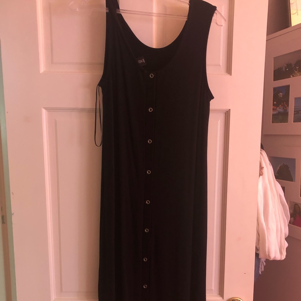 Black maxi dress